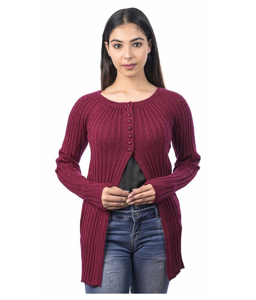 Varenyam Acrylic Shrugs - Purple