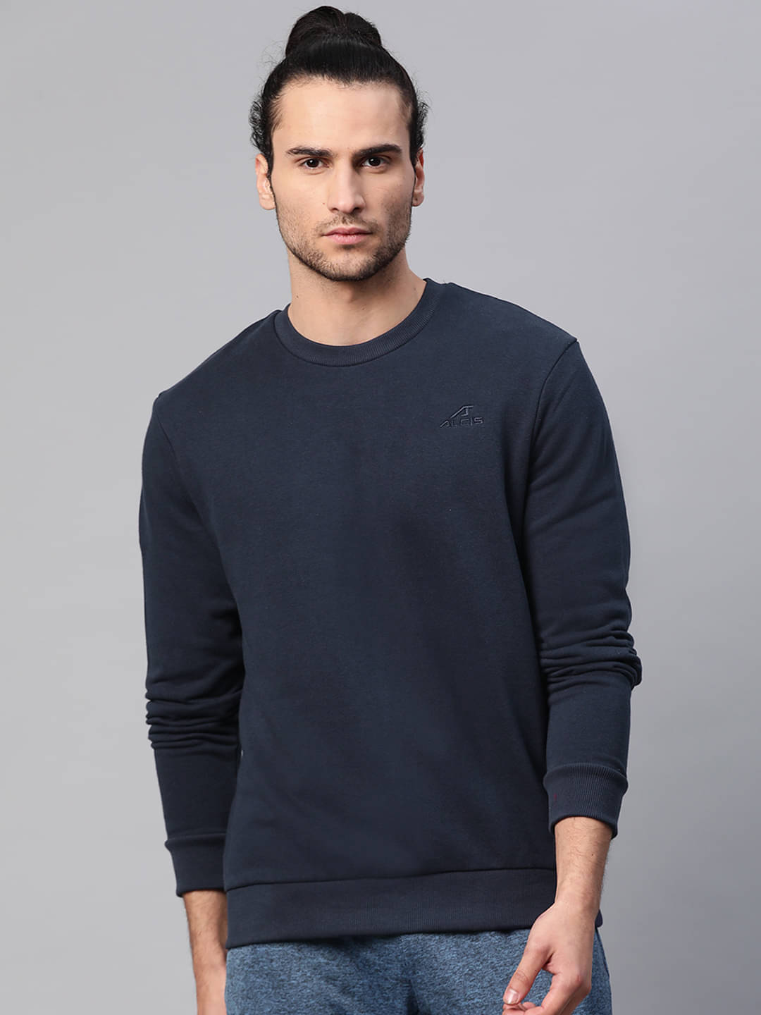 Alcis Navy Cotton Sweatshirt Alcis Navy Cotton Sweatshirt