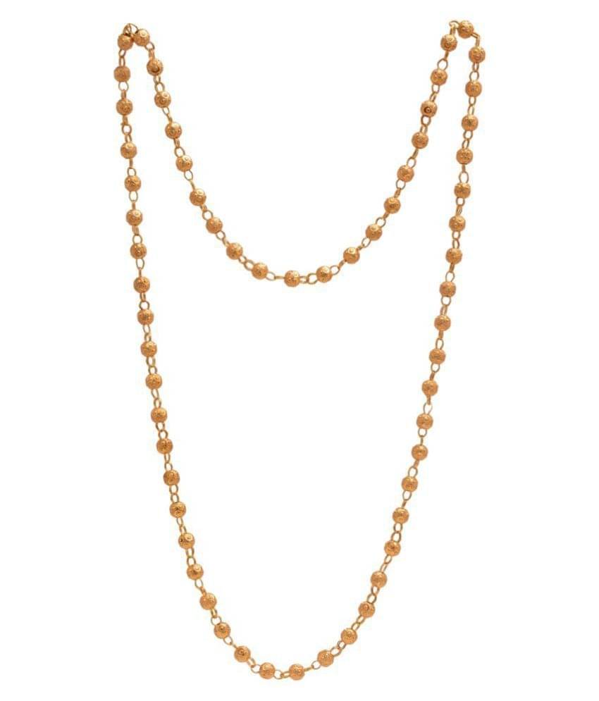     			Farid Enterprises 22kt Gold Plated Chain ( Set of 1 )