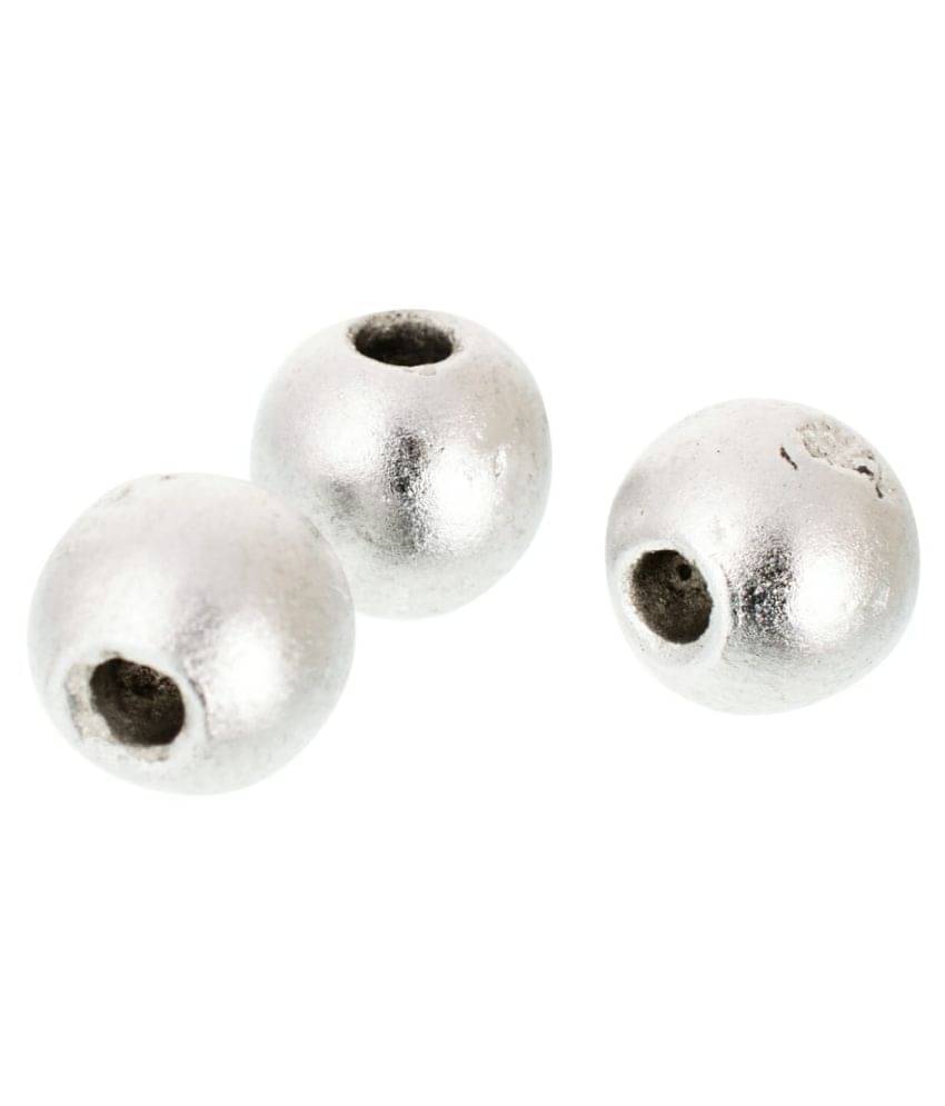KESAR ZEMS Mercury 5 Pearls of Parad (Standard, 1 X 1 X 0.7 CM, Silver) KESAR ZEMS Mercury 5 Pearls of Parad (Standard, 1 X 1 X 0.7 CM, Silver)