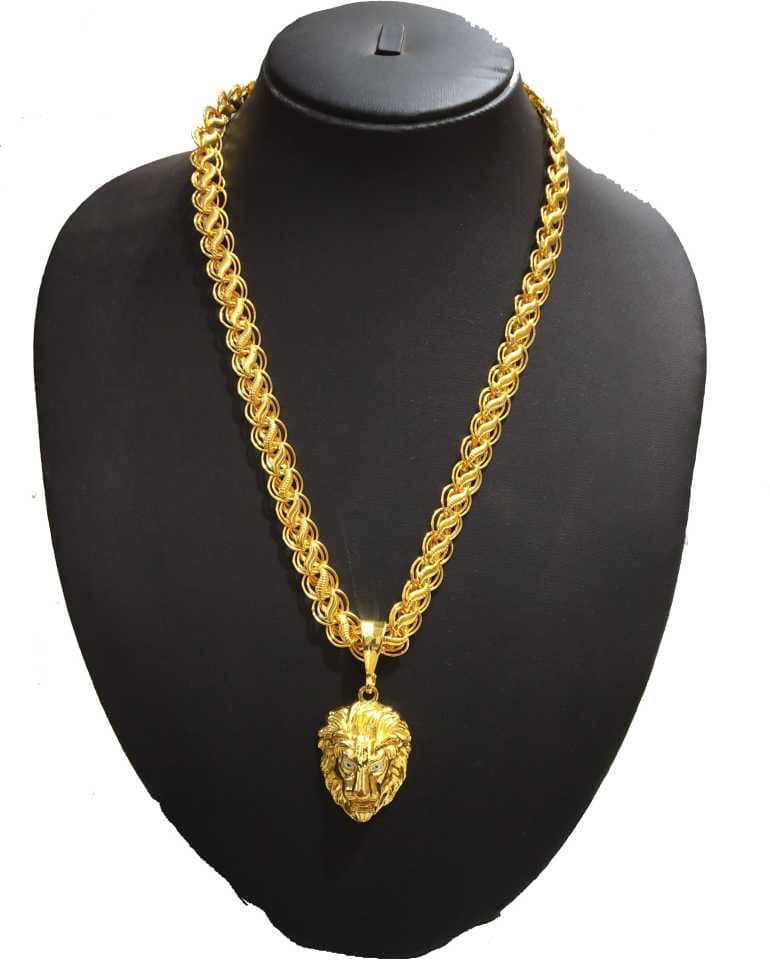 shankhraj mall - Golden Pendant set ( Pack of 1 )