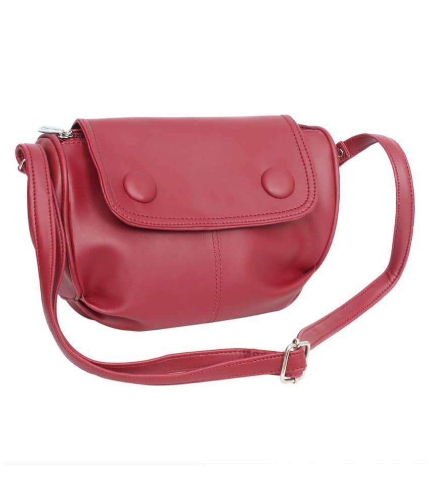 Leather Land Sling Bag P.U. Set of 1 ( Gray ) - Handbags | Buy online on ZillyBuy
