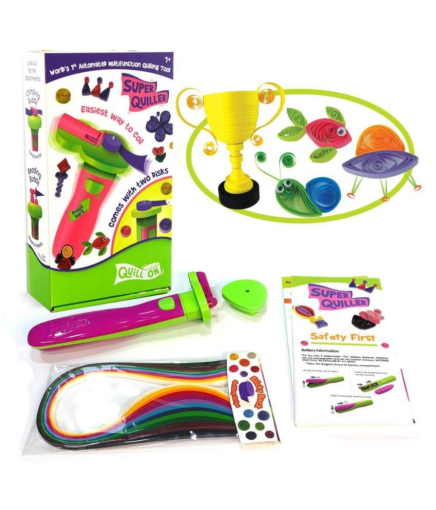     			QUILL ON - Super Quiller - Automated Multifunction Quilling Tool - Pink