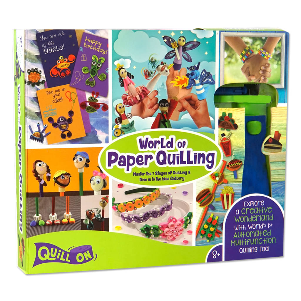     			Quill On World of Paper Quilling - Fun Craft Kit - Perfect Gift for Girls and Boys of 8 Years and Above