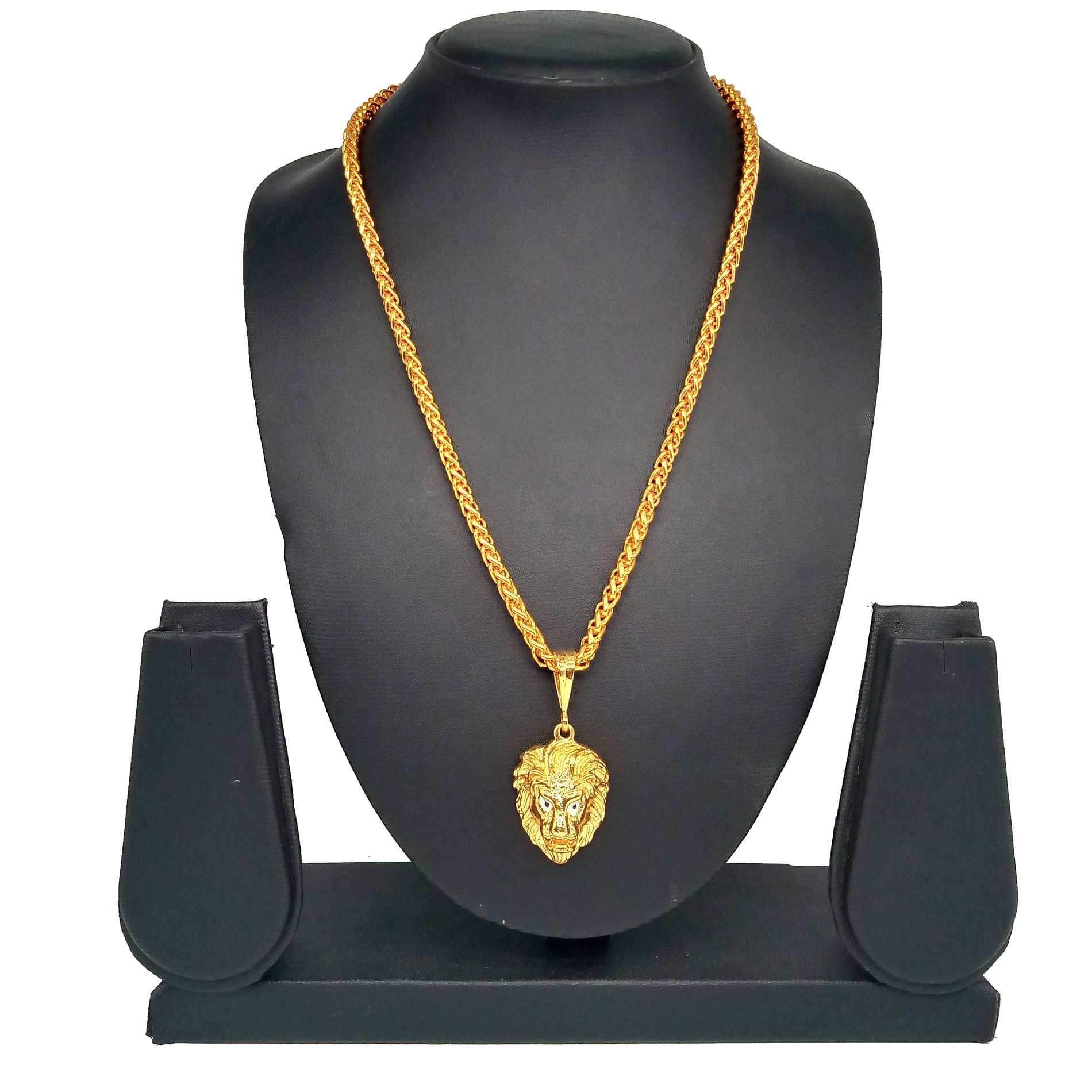     			SHANKHRAJ MALL GOLD PLATED PENDANT AND CHAIN FOR MEN OR BOYS-100167