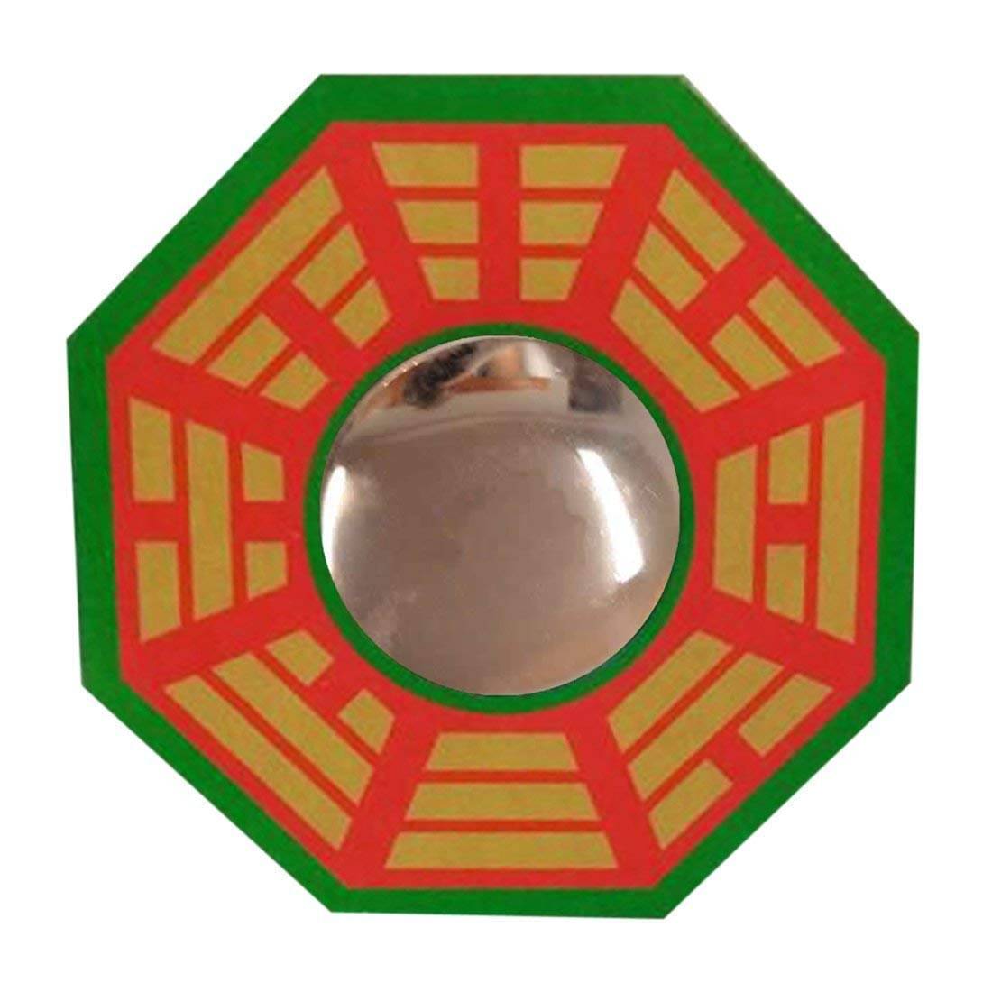     			Feng Shui Chinese Convex Vastu Bagua(Pa KUA) Mirror for Positive(Chi) Energy | Wall/Door Decor for Protection