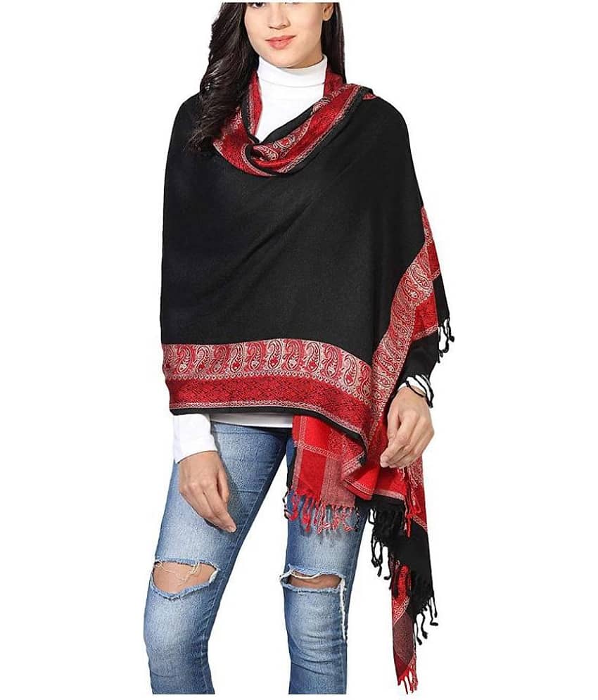 KASHMIRI Black Shawl - Dupattas & Shawls | Buy online on ZillyBuy