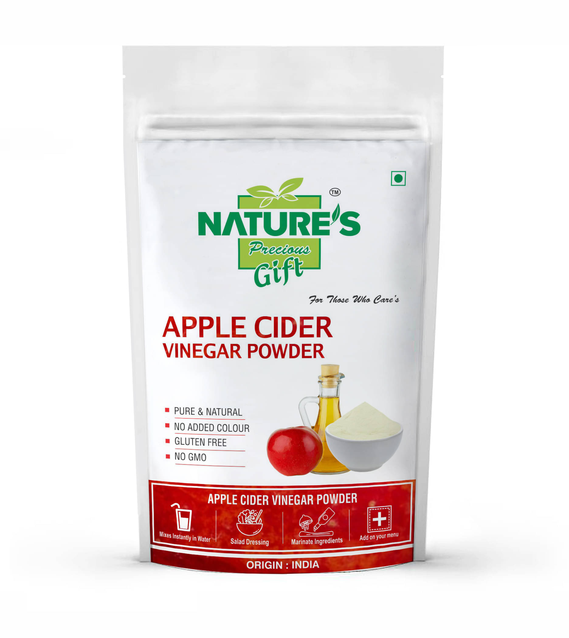 Nature's Gift Apple Cider Vinegar Powder 200 gm Unflavoured     			Nature's Gift Apple Cider Vinegar Powder 200 gm Unflavoured