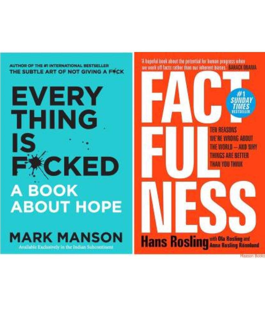     			Everything Is F*cked & Factfulness (Paperback, Hans Rosling, Mark Manson)