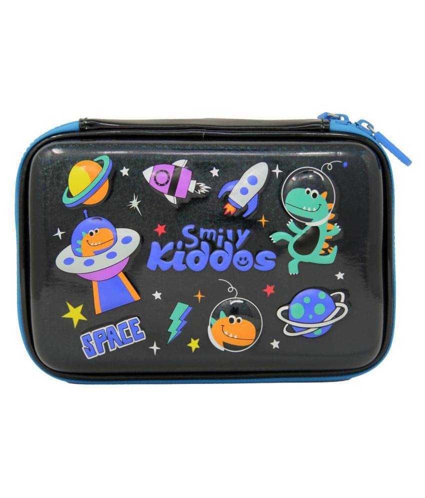     			Smily sparkle pencil case - Space theme (Black) | kids pencil case | School Pencil case |  kids school pencil case | Pencil case for kids | Pencil case for Boys & Girls  | Hardtop pencil Box | Birthday Retruns  Gifts for Birthday Party for Girls