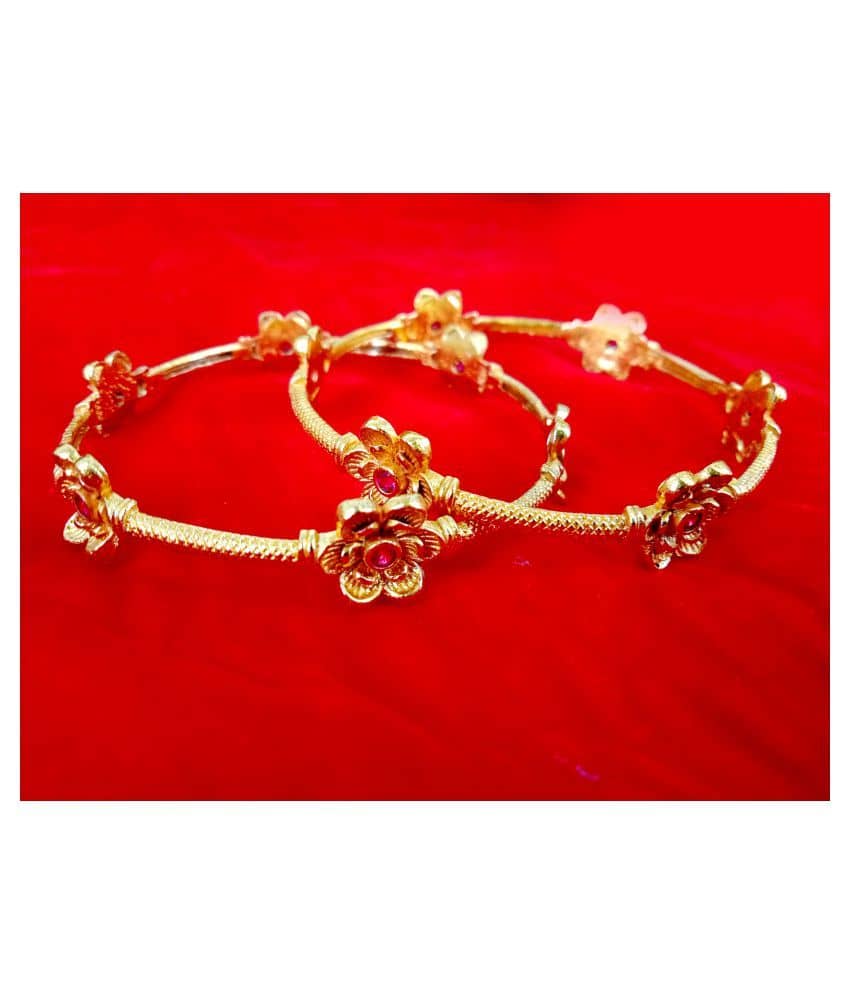 shankhraj mall Traditional Gold Plated Designer Bangles Jewellery For Women / Girls-100349 - Bangles & Bracelets | Buy online on ZillyBuy