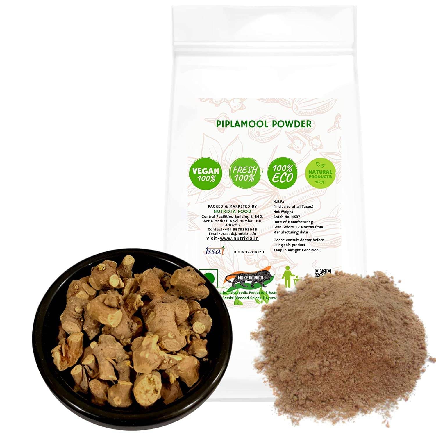 Nutrixia Food Piplamool Powder Ganthoda Powder Powder 50 Gm Nutrixia Food Piplamool Powder Ganthoda Powder Powder 50 Gm