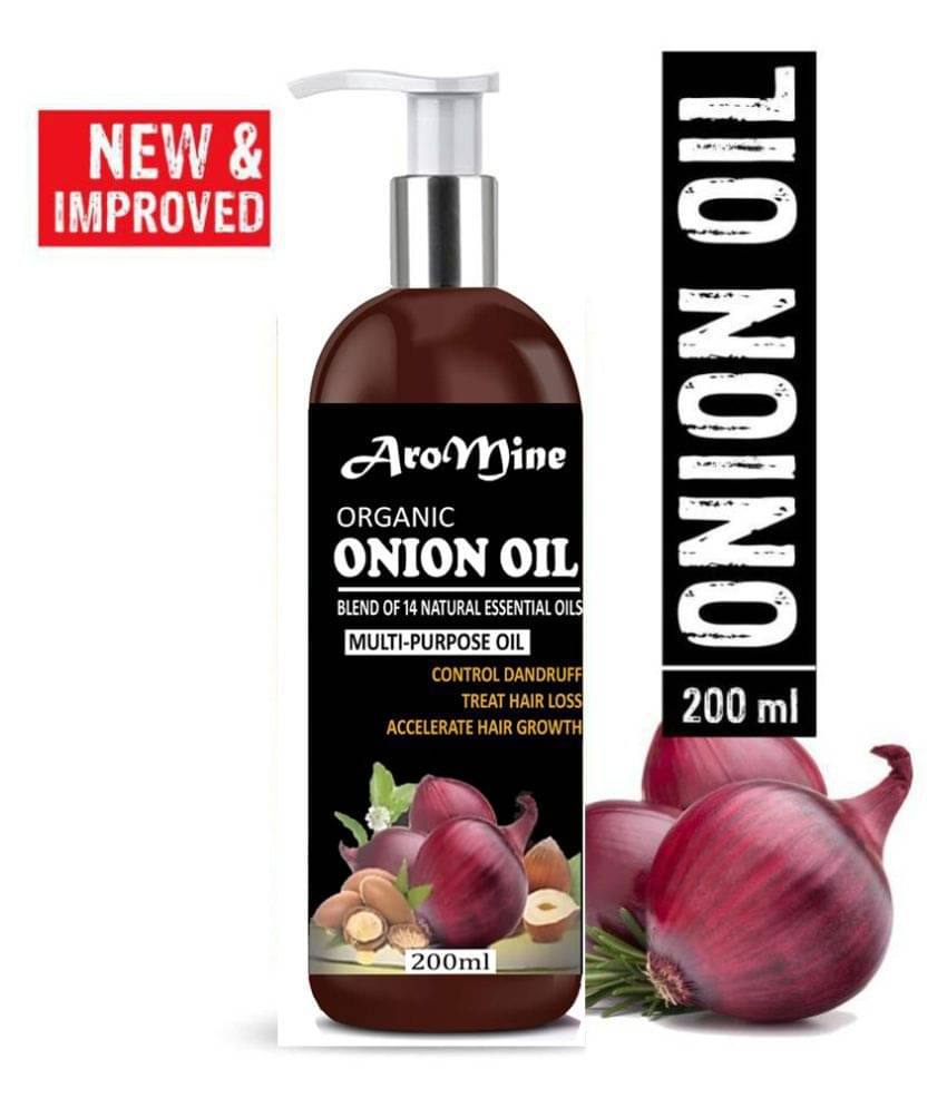 Aromine ONION Herbal Hair Oil-Blend 14 Natural For Hair Growth 200 mL Aromine ONION Herbal Hair Oil-Blend 14 Natural For Hair Growth 200 mL