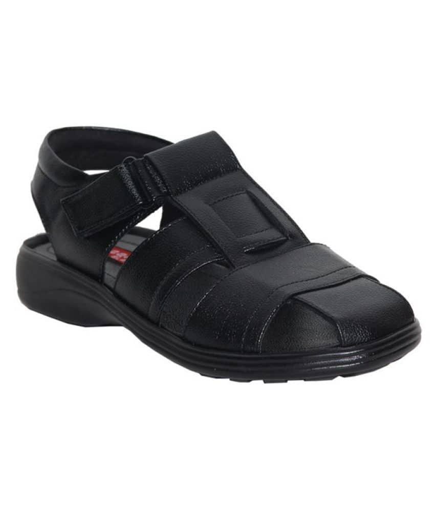 Leeport - Black  Men's Sandals