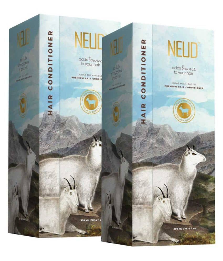NEUD Goat Milk Premium Hair Conditioner Crme Rinse 600 mL Pack of 2