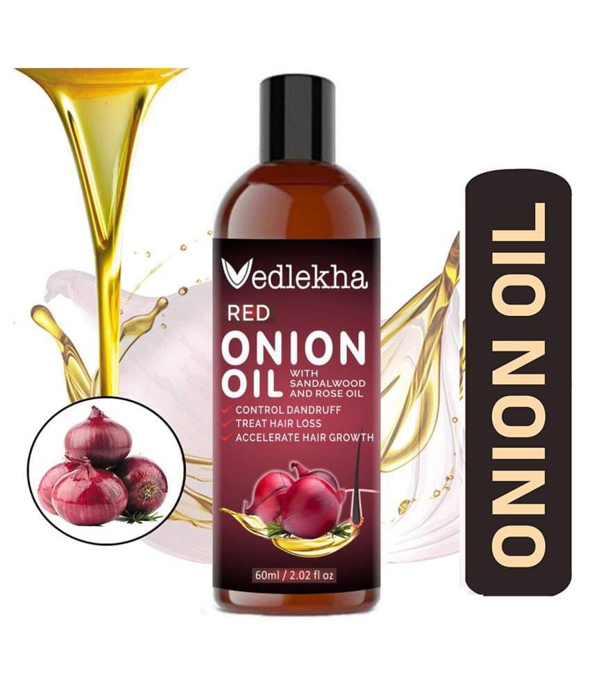     			Vedlekha RED ONION OIL- Anti Hair Fall & Regrowth 60 mL