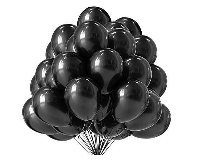     			Blooms Vibrant Colous Combo Pack of 100 Balloons - Black Balloons Combo