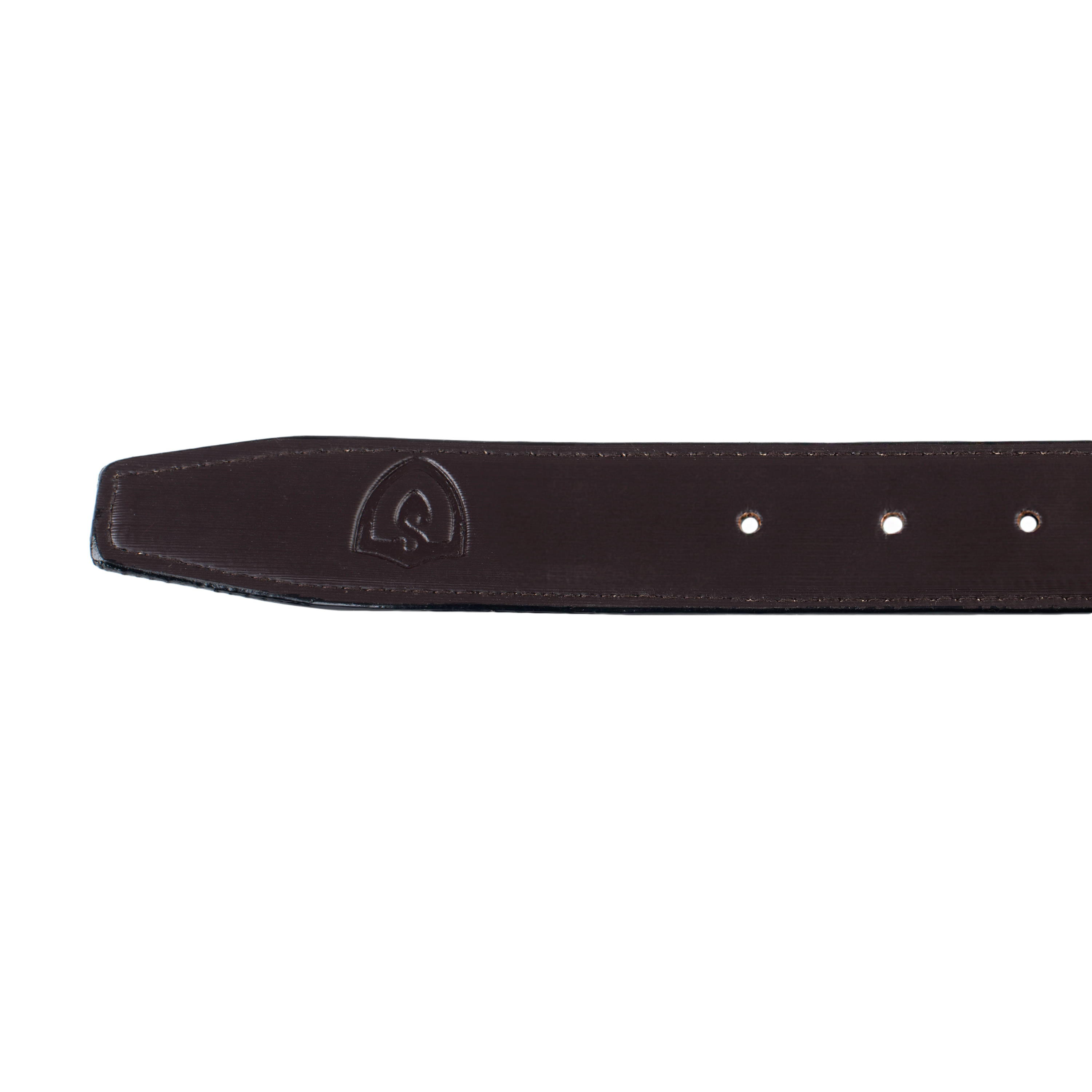    			Keviv Black Leather Formal Belt