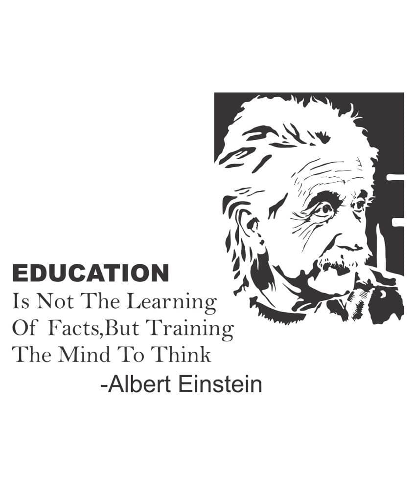 Wallzone Albert Einstein Sticker ( 60 x 40 cms ) Wallzone Albert Einstein Sticker ( 60 x 40 cms )