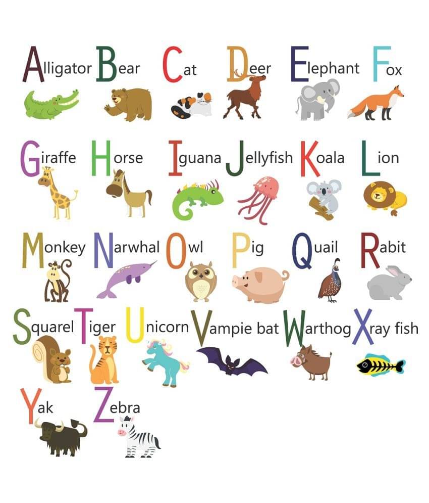 Wallzone Alphabets Sticker ( 70 x 70 cms ) Wallzone Alphabets Sticker ( 70 x 70 cms )