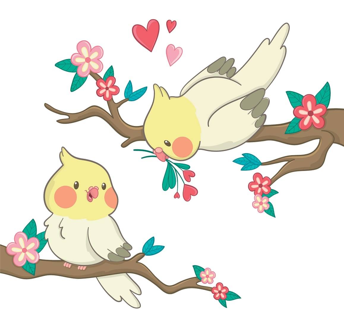 Wallzone Birds with Nest Sticker ( 60 x 40 cms ) Wallzone Birds with Nest Sticker ( 60 x 40 cms )