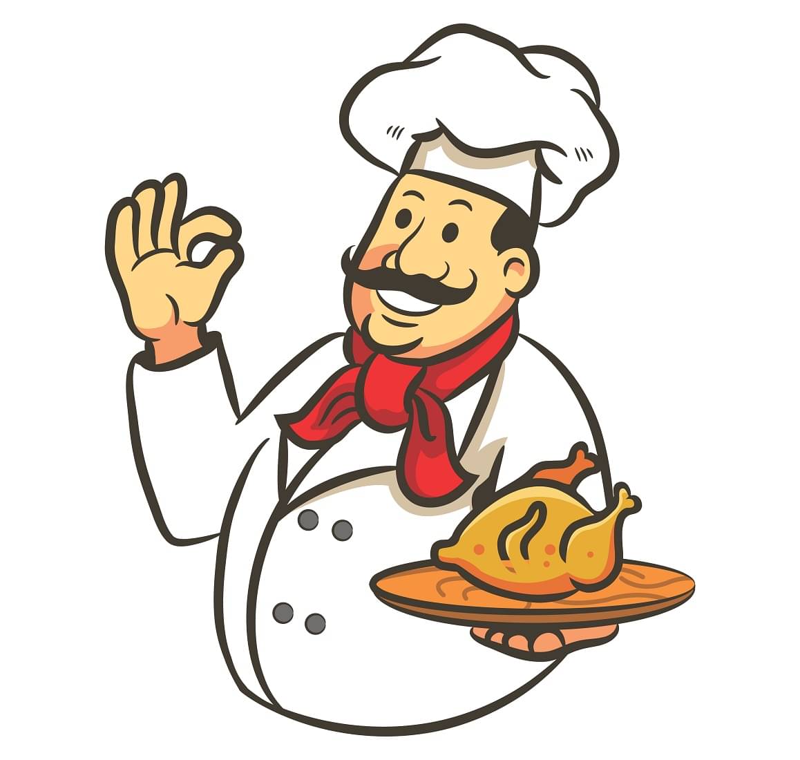 Wallzone Chef Sticker ( 40 x 50 cms ) Wallzone Chef Sticker ( 40 x 50 cms )