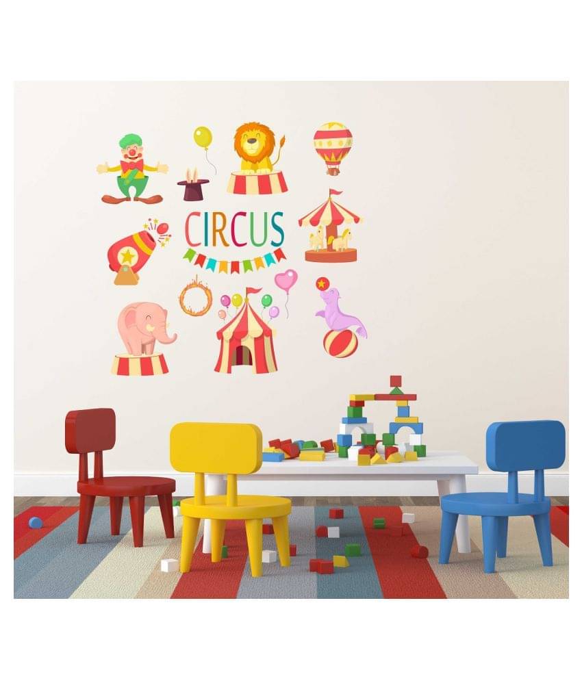 Wallzone Circus Sticker ( 70 x 60 cms ) Wallzone Circus Sticker ( 70 x 60 cms )