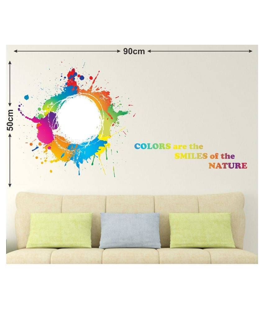     			Wallzone Colors Sticker ( 70 x 75 cms )