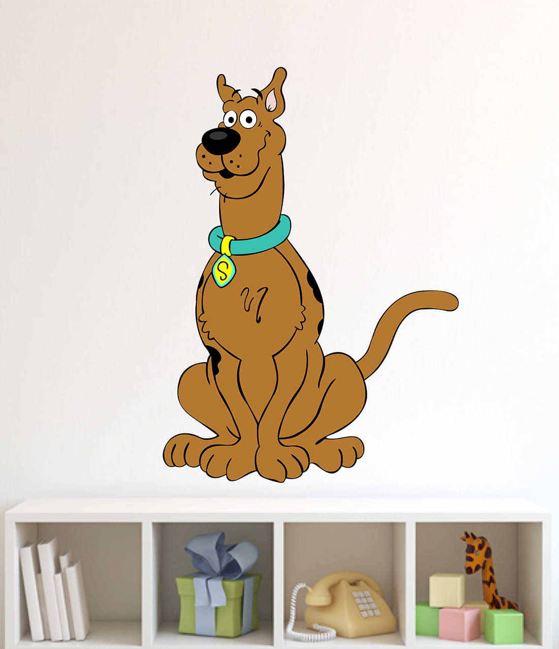     			Wallzone Dog Sticker ( 70 x 75 cms )