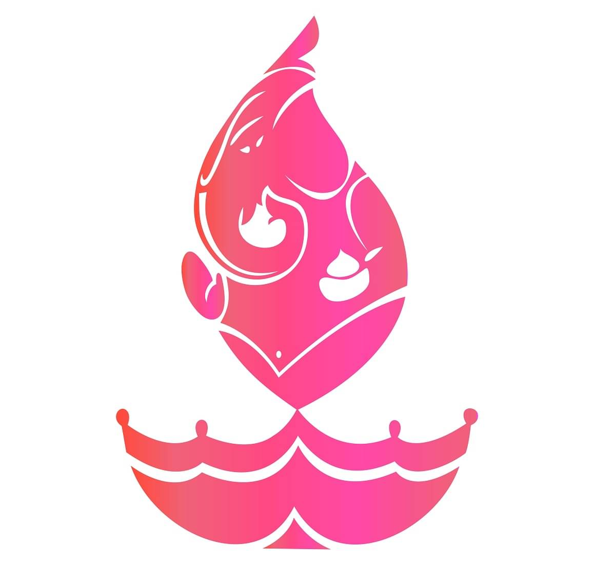     			Wallzone Ganesh Sticker ( 40 x 60 cms )