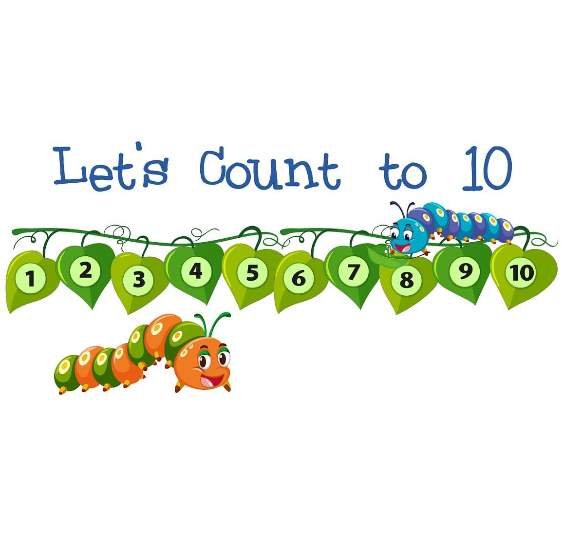     			Wallzone Lets Count Sticker ( 30 x 70 cms )
