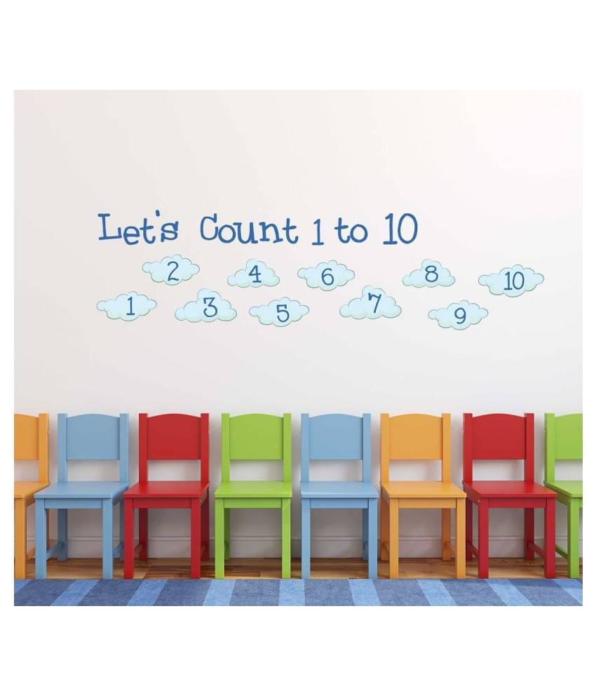     			Wallzone Lets Count The Numbers Sticker ( 95 x 30 cms )