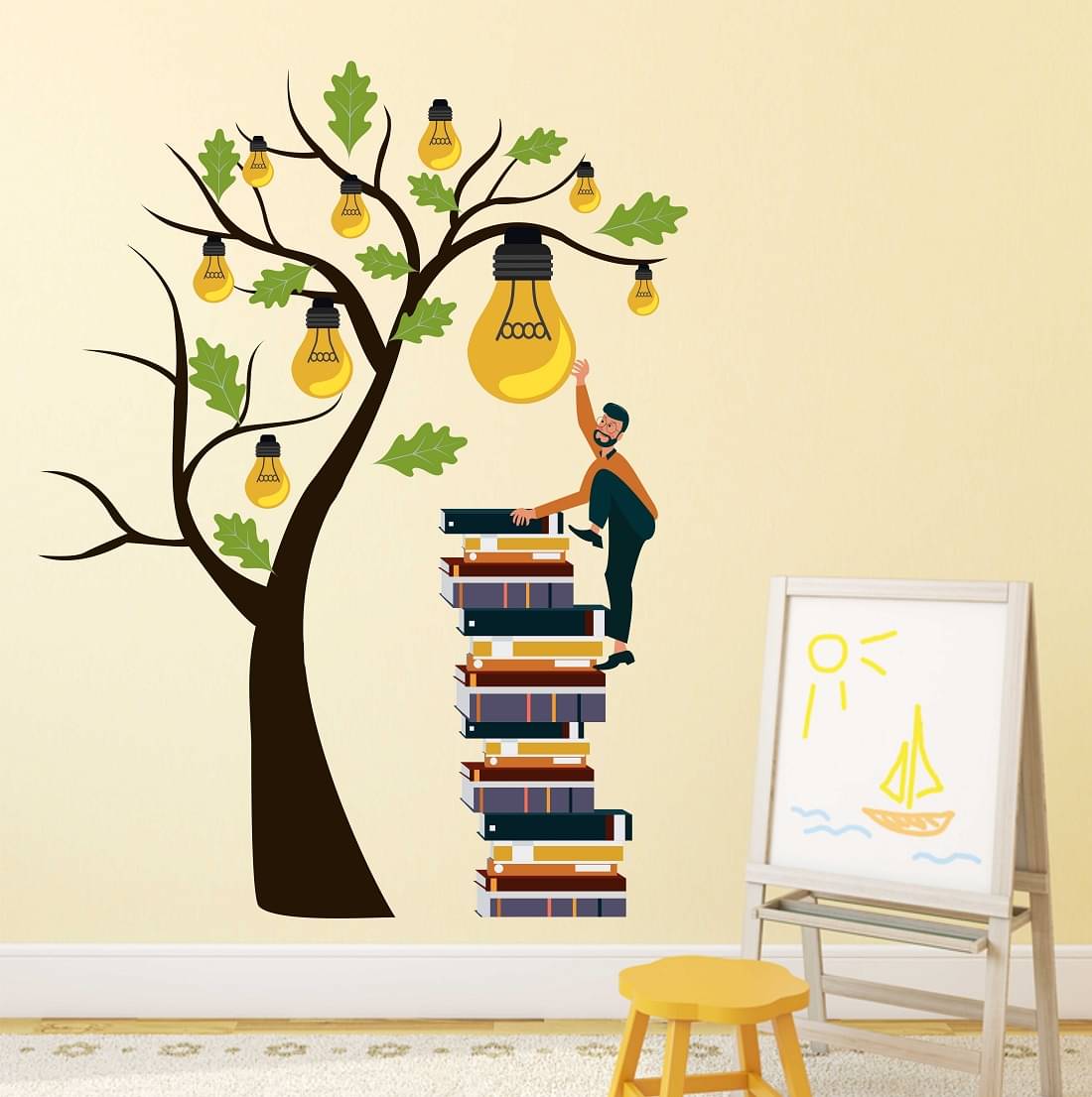 Wallzone Library Books Sticker ( 80 x 60 cms ) Wallzone Library Books Sticker ( 80 x 60 cms )