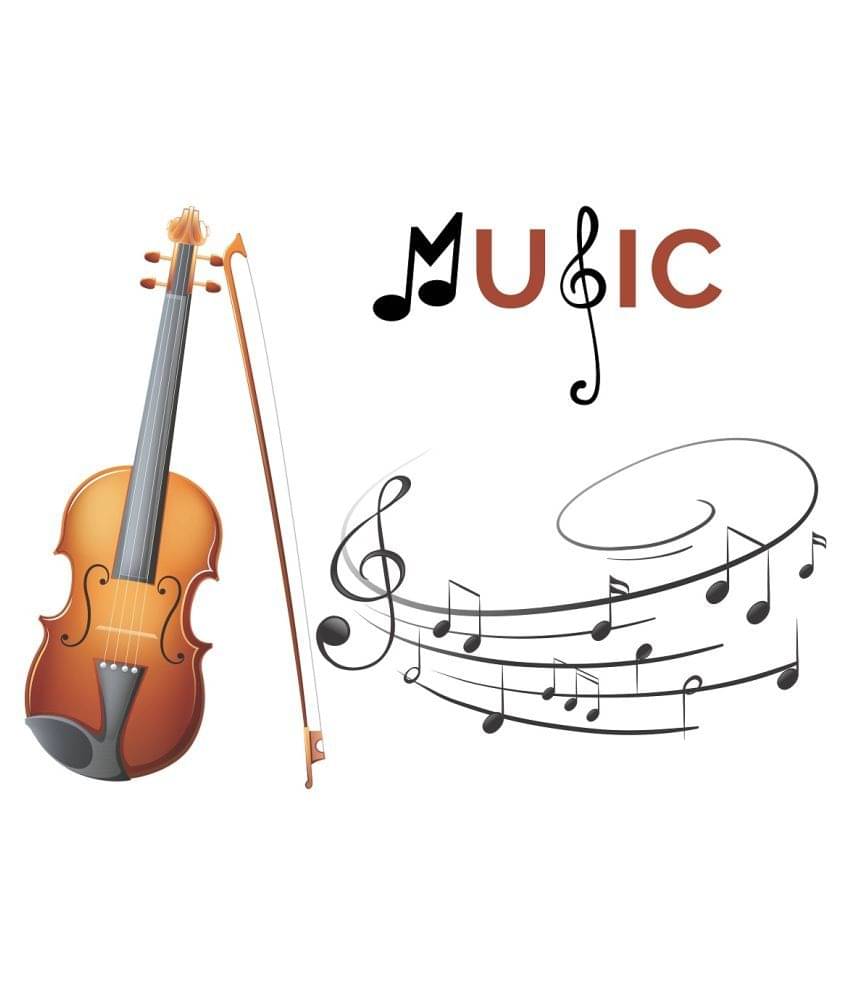     			Wallzone Music Sticker ( 70 x 50 cms )
