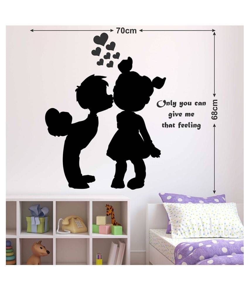 Wallzone Only You Can Give me That Feeling Sticker ( 70 x 75 cms ) Wallzone Only You Can Give me That Feeling Sticker ( 70 x 75 cms )