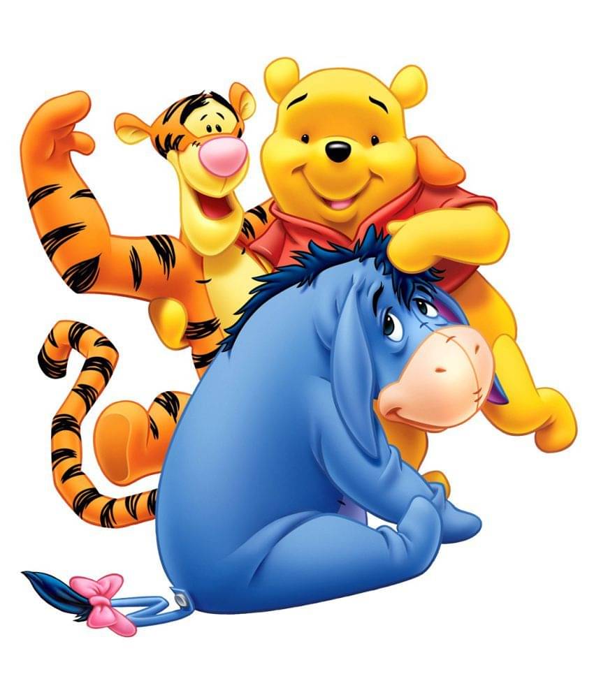     			Wallzone Pooh Sticker ( 50 x 50 cms )