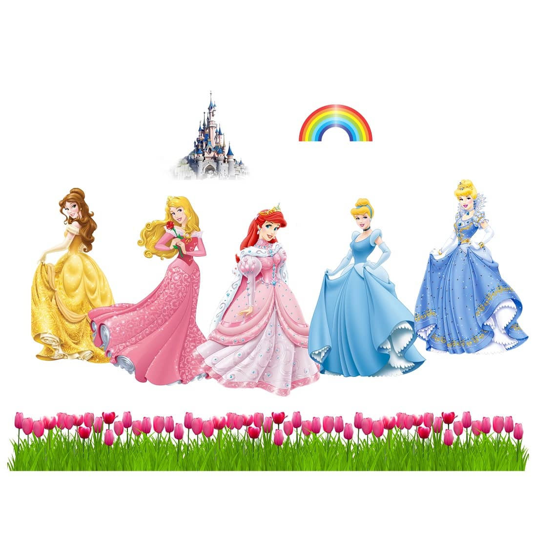 Wallzone Princess Sticker ( 70 x 90 cms )