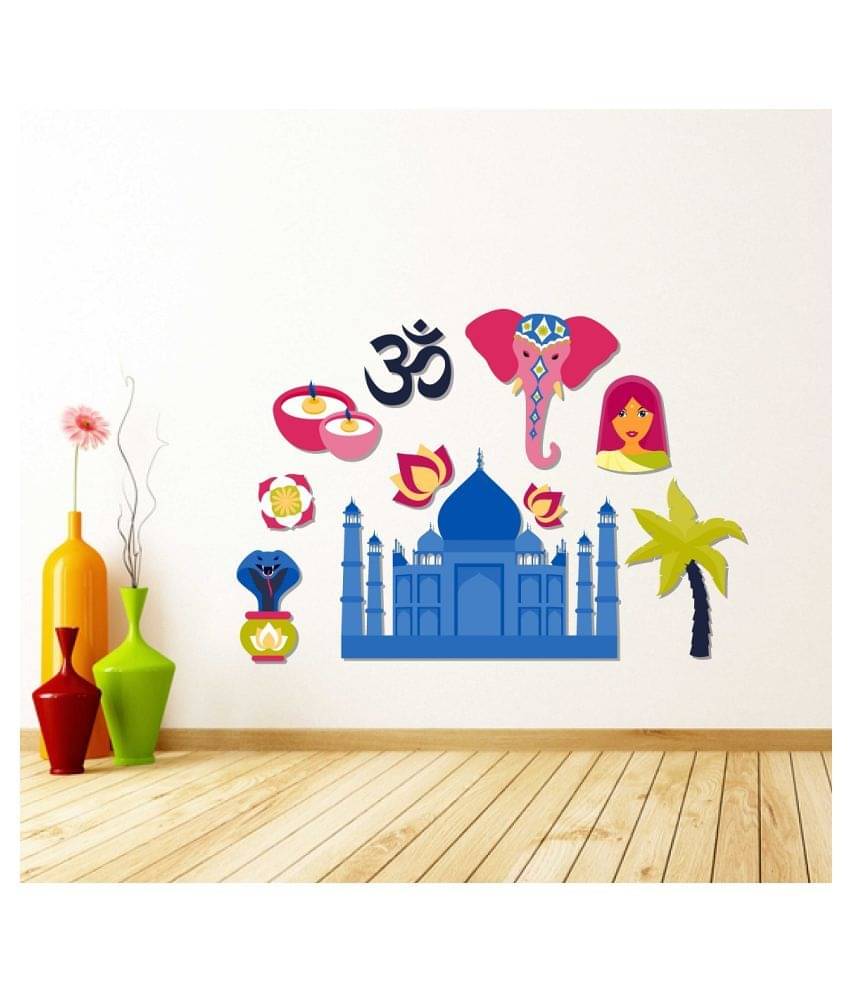     			Wallzone Religious Sticker ( 80 x 50 cms )