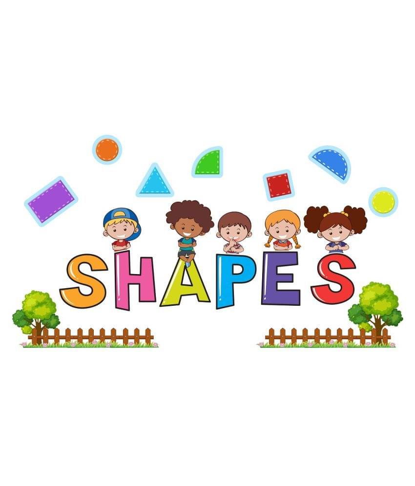 Wallzone Shapes Sticker ( 80 x 40 cms ) Wallzone Shapes Sticker ( 80 x 40 cms )
