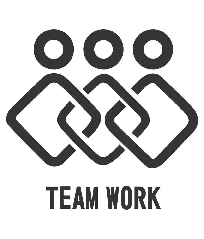     			Wallzone Team Work Sticker ( 50 x 60 cms )