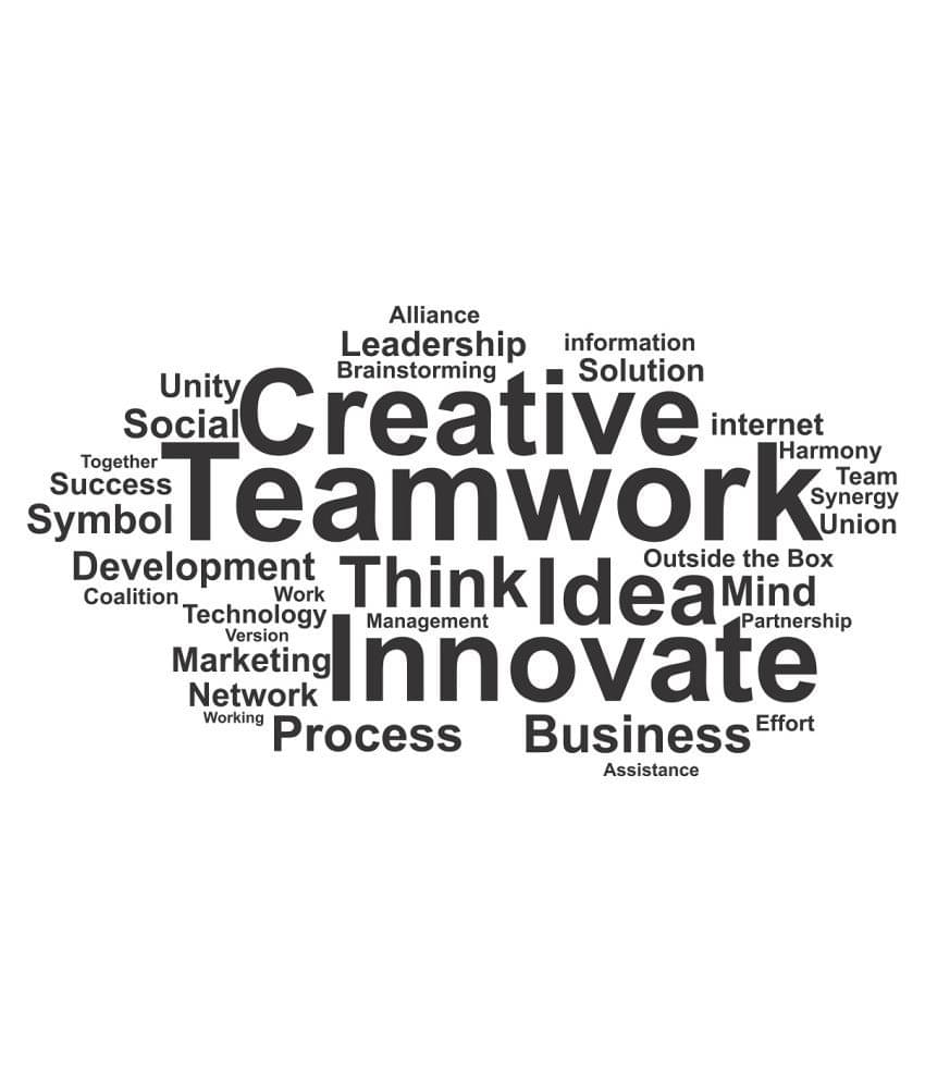 Wallzone Teamwork Sticker ( 60 x 30 cms ) Wallzone Teamwork Sticker ( 60 x 30 cms )