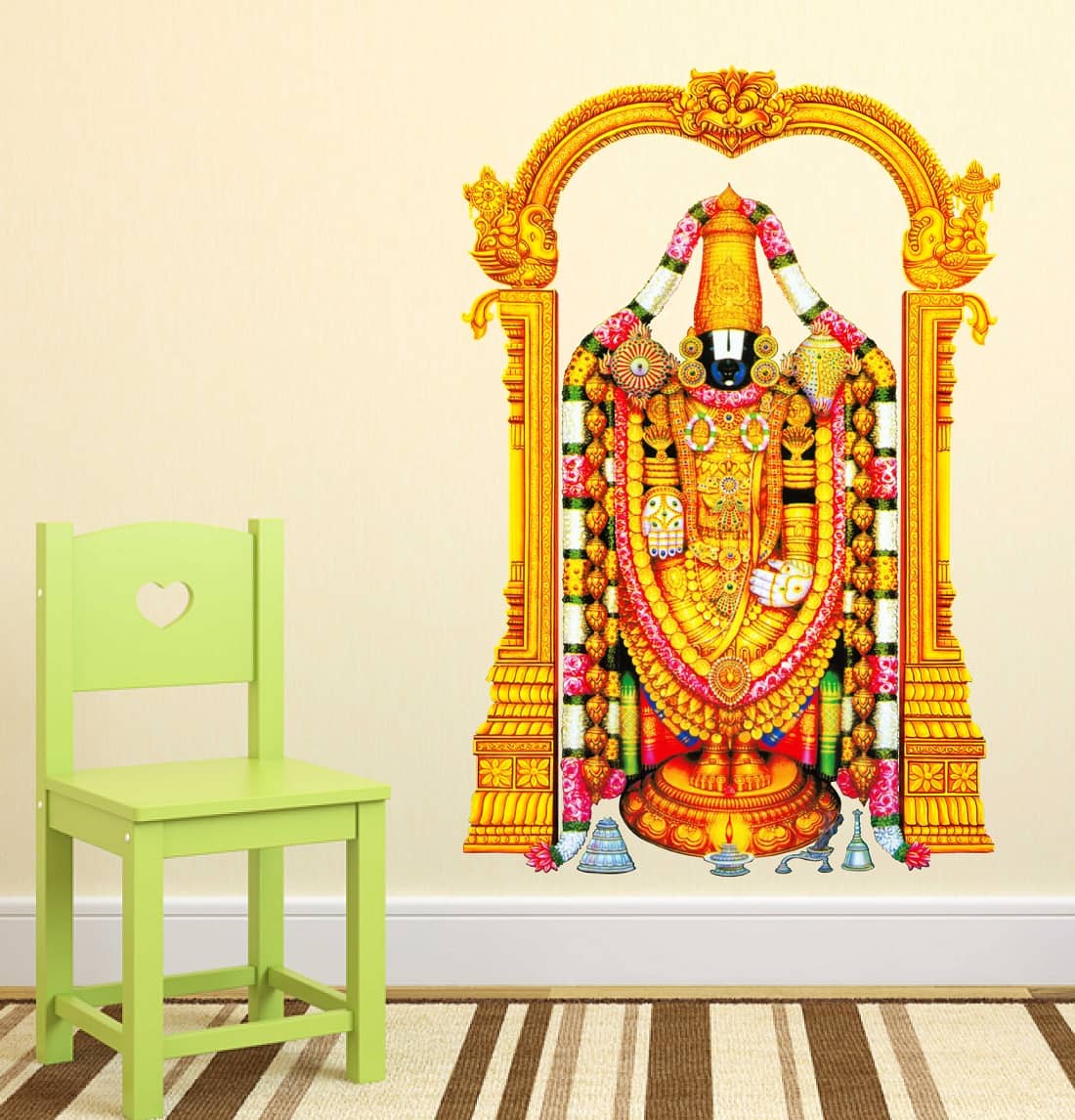 Wallzone Thirupathi Venkatachalapathy Sticker ( 50 x 70 cms )