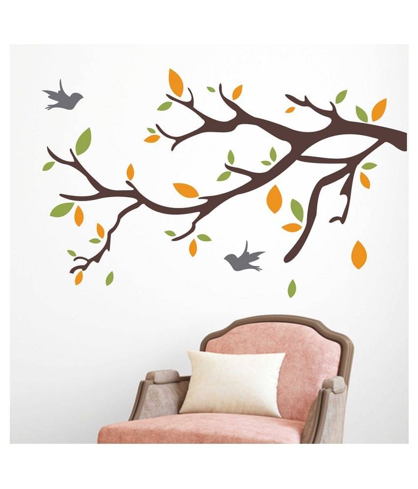     			Wallzone Tree Branch Sticker ( 70 x 75 cms )