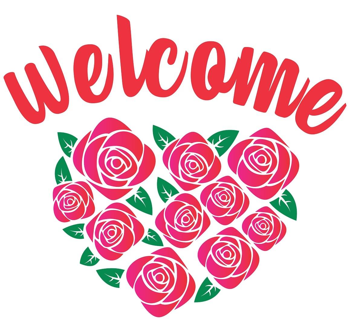 Wallzone Welcome Sticker ( 60 x 50 cms ) Wallzone Welcome Sticker ( 60 x 50 cms )