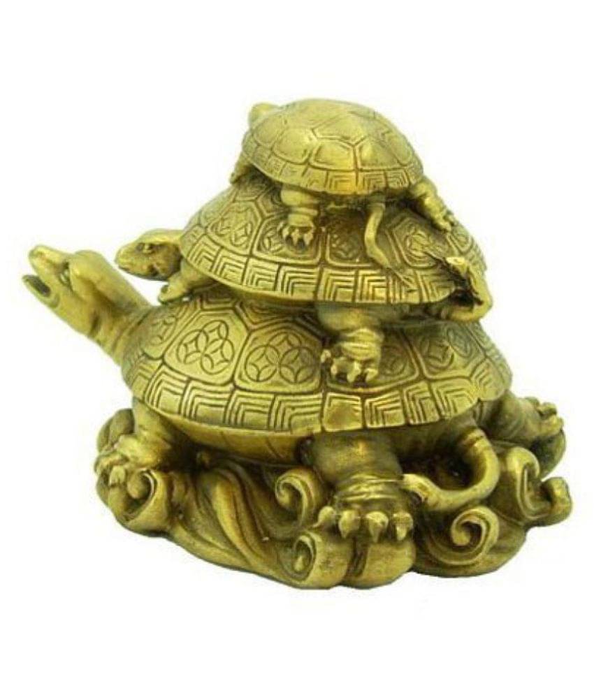     			Feng Shui 3 Tortoise Turtle On Each Other Or Triple Tortoise