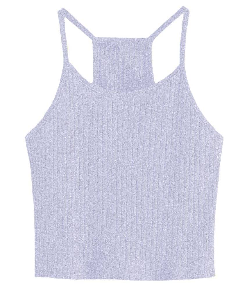     			THE BLAZZE Cotton Crop Tops - Blue