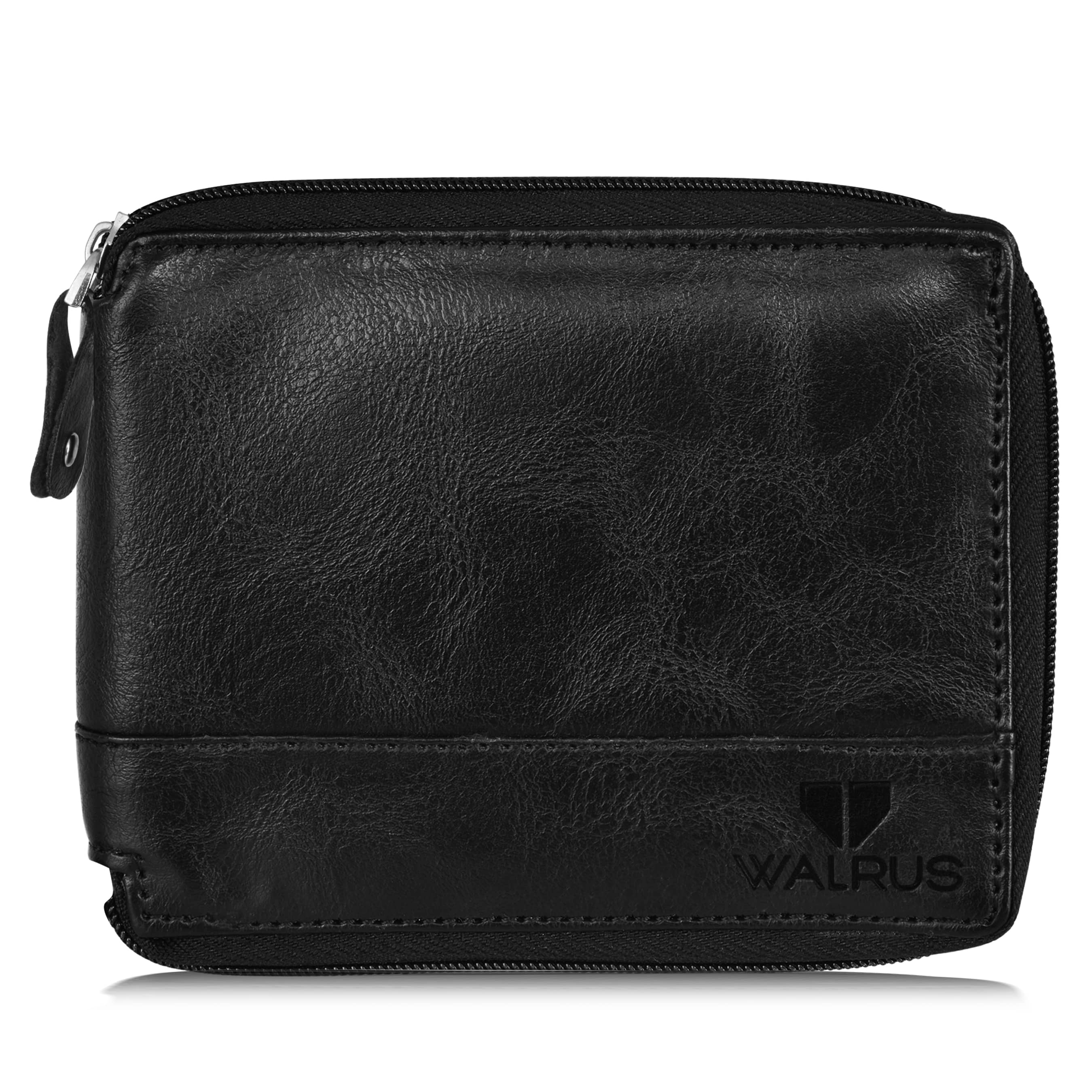 Walrus Faux Leather Black Casual Regular Wallet - Handbags | Buy online on ZillyBuy