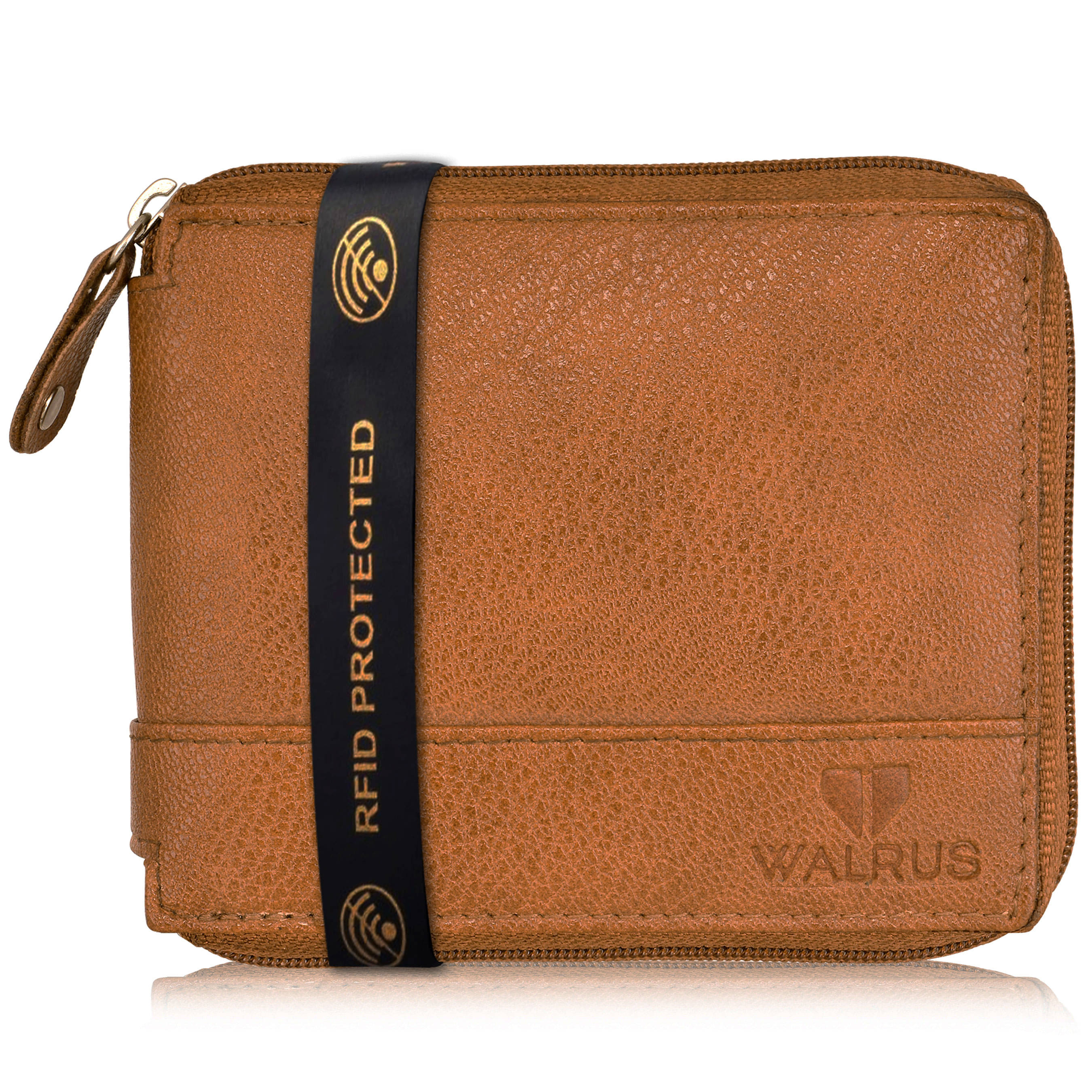     			Walrus Faux Leather Brown Casual Regular Wallet