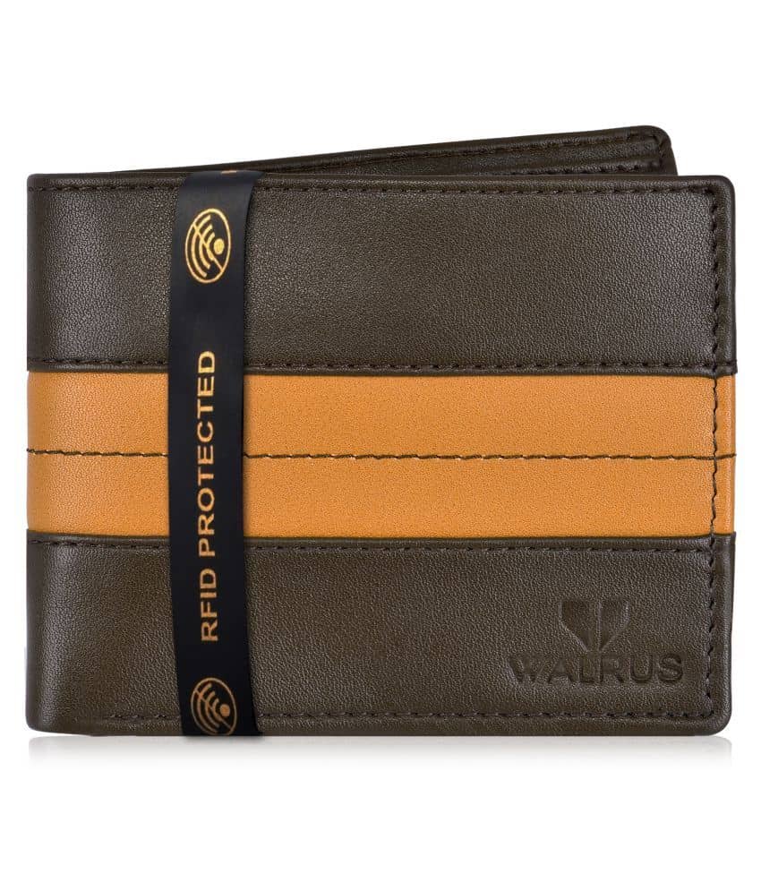 Walrus Faux Leather Brown Casual Regular Wallet - Handbags | Buy online on ZillyBuy