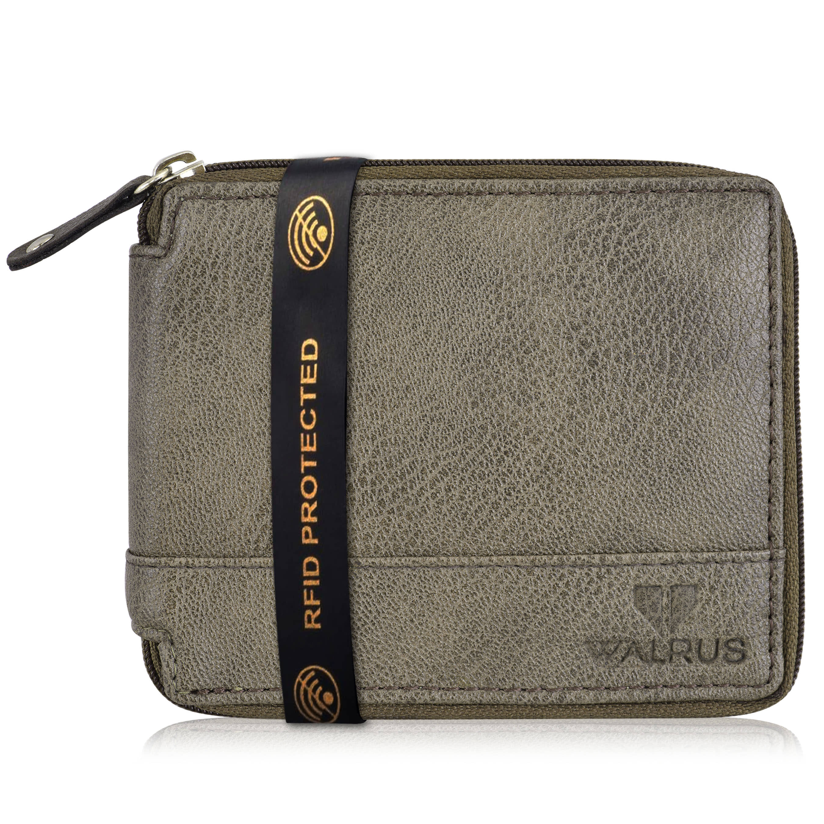 Walrus Faux Leather Gray Casual Regular Wallet - Handbags | Buy online on ZillyBuy